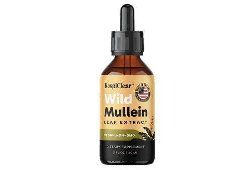 1 bottle of RespiClear Wild Mullein Leaf Extract, 30 day supply